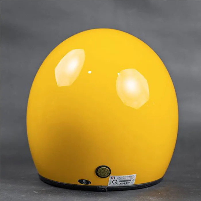 Mũ bảo hiểm 3/4 Bulldog Perro 4U Vàng (Tặng khóa số)