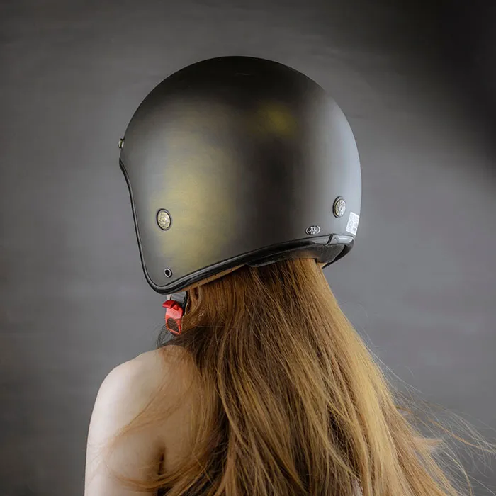 Mũ bảo hiểm 3/4 Bulldog Perro 4U Xước Đồng (Tặng khóa số)