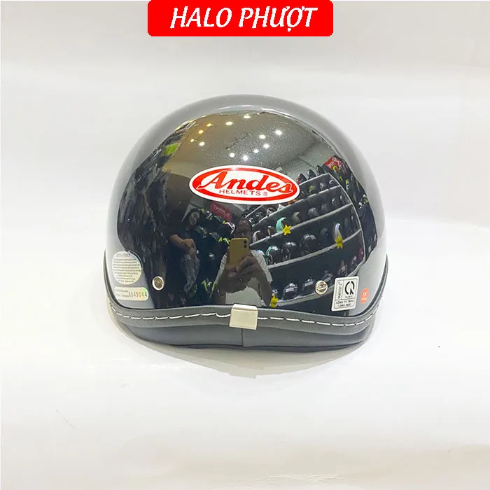 Nón bảo hiểm Andes 181 Đen bóng