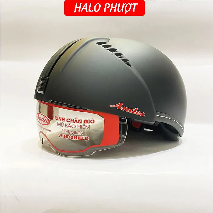 Nón bảo hiểm Andes 181 Đen Nhám