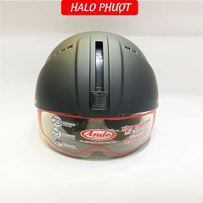 Nón bảo hiểm Andes 181 Đen Nhám