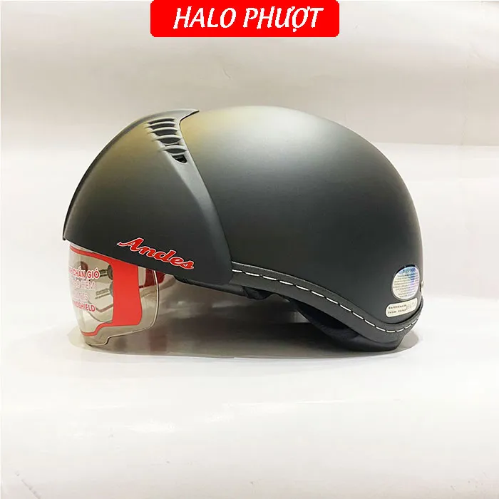 Nón bảo hiểm Andes 181 Đen Nhám