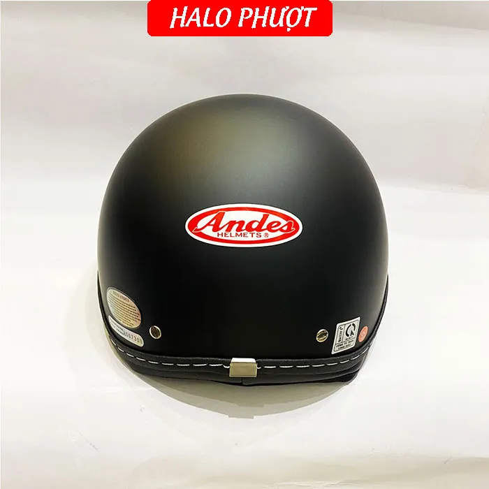 Nón bảo hiểm Andes 181 Đen Nhám