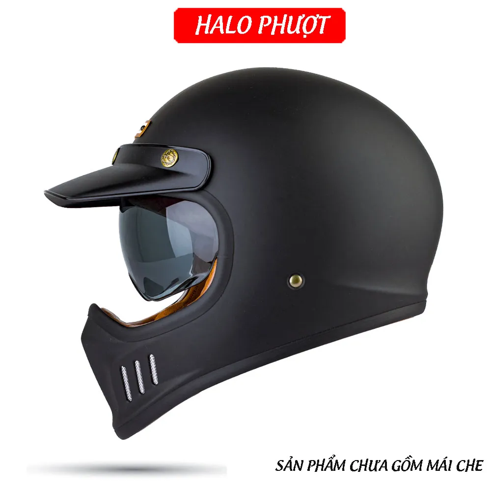 Nón Fullface Classic Bulldog DOGO (kính âm)