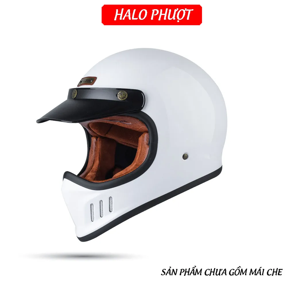 Nón Fullface Classic Bulldog DOGO (kính âm)