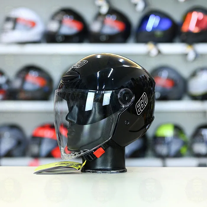 Mũ Bảo Hiểm 3/4 EGO E-31 E31 Có Kính Đen Bóng