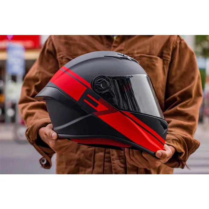 Mũ Fullface EGO E7 Tem V1 Đen Đỏ