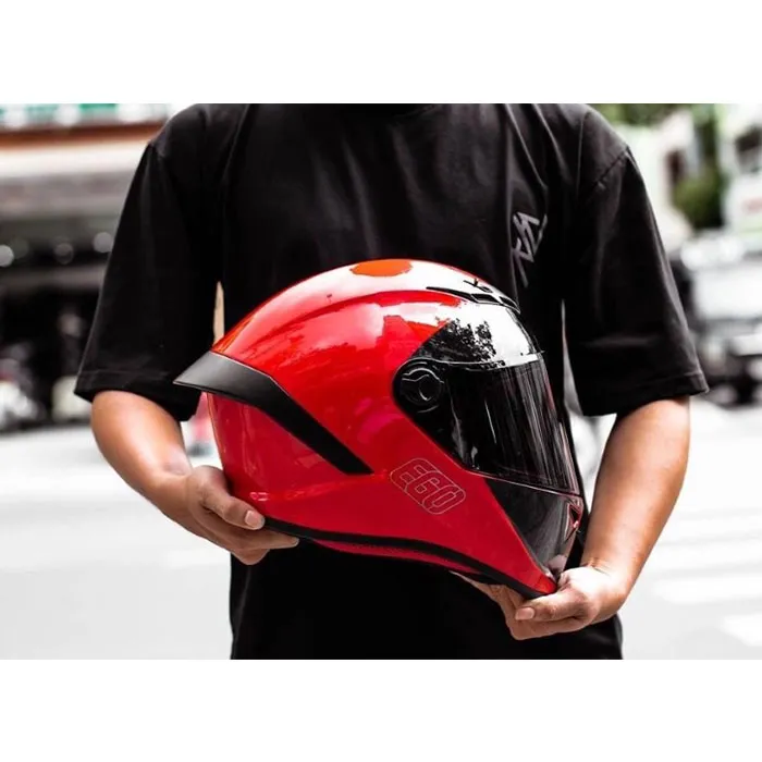 Mũ Fullface EGO E7 Tem V2 Đỏ