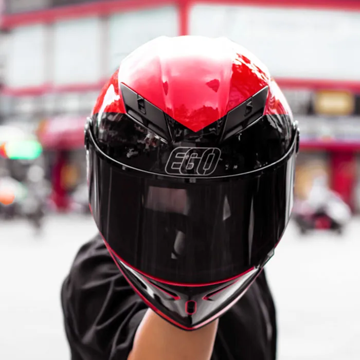 Mũ Fullface EGO E7 Tem V2 Đỏ