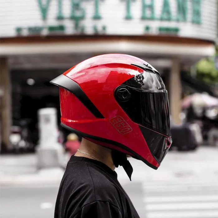 Mũ Fullface EGO E7 Tem V2 Đỏ