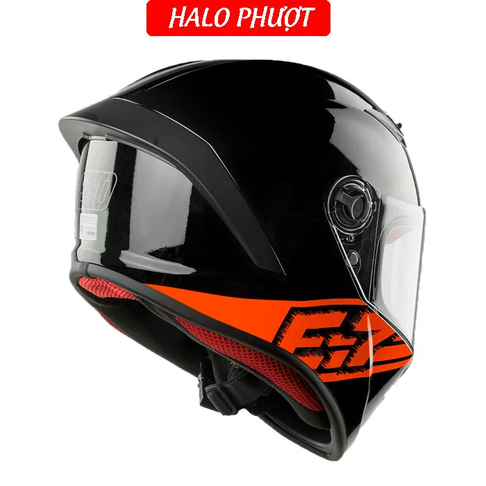 Mũ Fullface EGO E7 Tem V3 Đen Cam