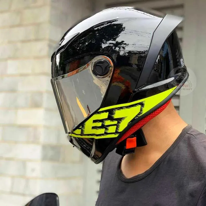 Mũ Fullface EGO E7 Tem V3 Đen Vàng
