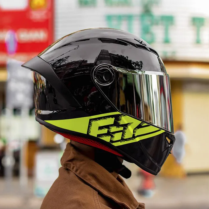 Mũ Fullface EGO E7 Tem V3 Đen Vàng