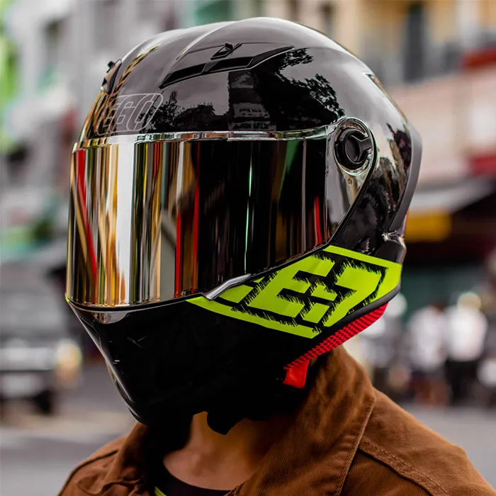 Mũ Fullface EGO E7 Tem V3 Đen Vàng