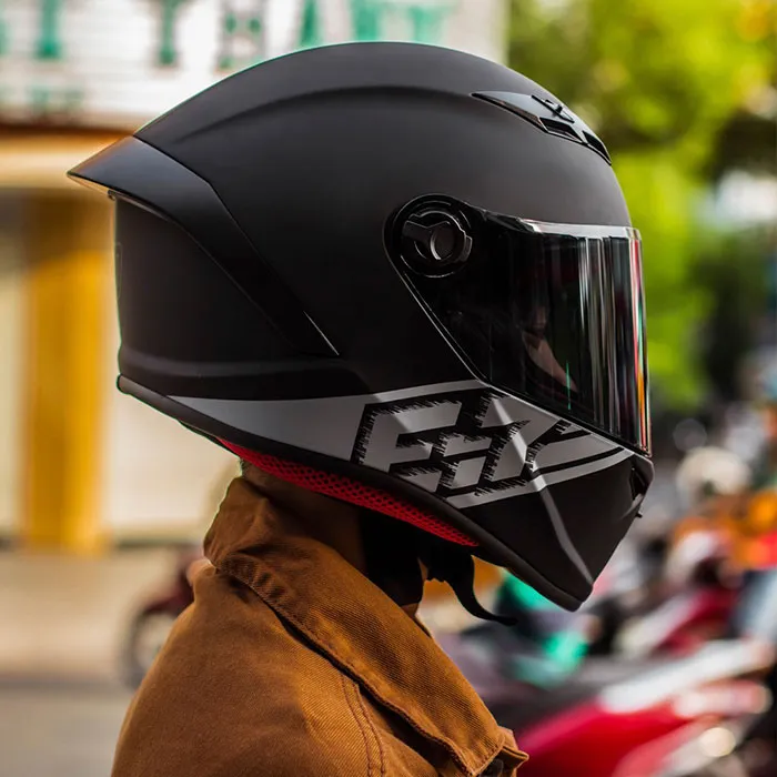 Mũ Fullface EGO E7 Tem V3 Đen Xám