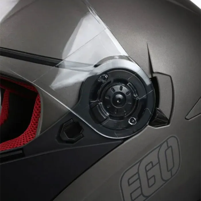 Mũ bảo hiểm Fullface lật hàm EGO E9 Xám Nhám