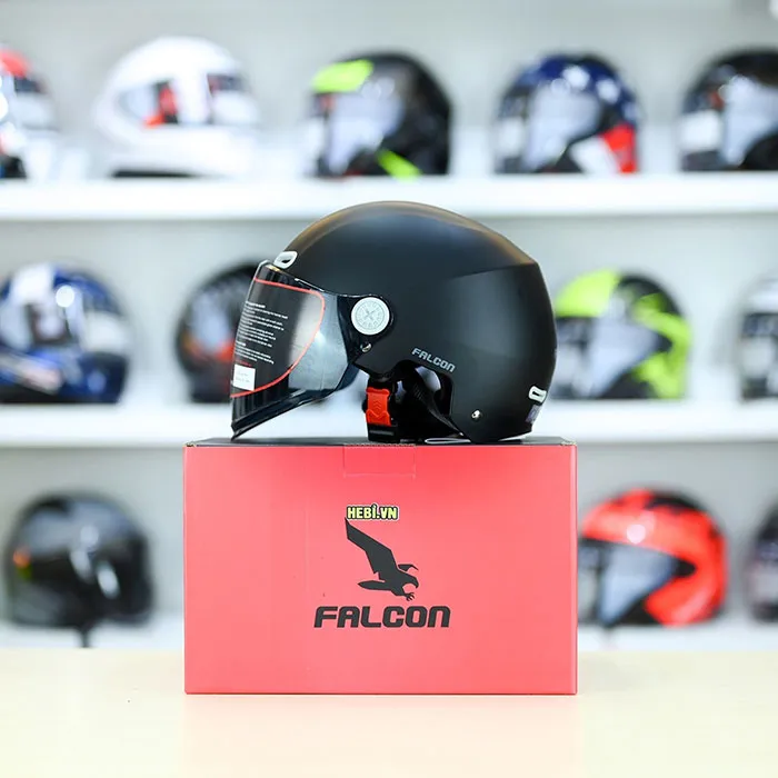 Nón Bảo Hiểm Trẻ Em POC Falcon F18 Màu Đen Nhám (Chuẩn Xe Máy)