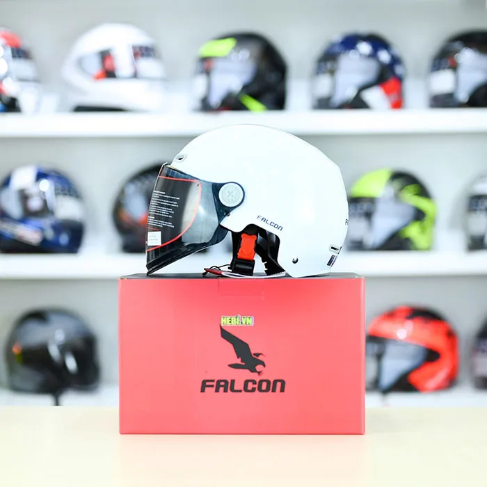 Nón Bảo Hiểm Trẻ Em POC Falcon F18 Màu Trắng (Chuẩn Xe Máy)