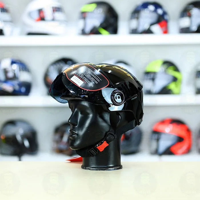 Nón Bảo Hiểm POC Falcon F19 Màu Đen Bóng (Chuẩn Xe Máy)