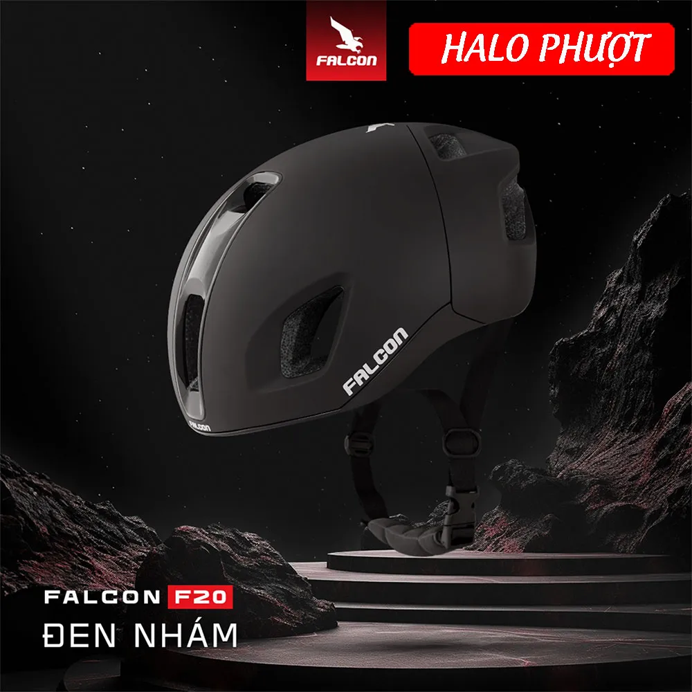 Nón Falcon F20 Đen Nhám