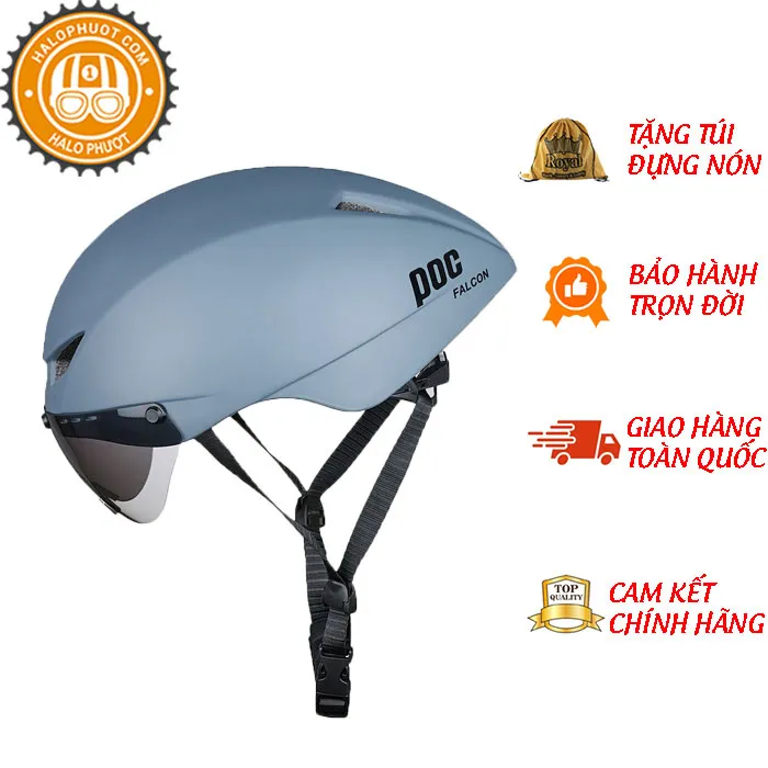 Nón POC FALCON Xám Xi Măng Nhám