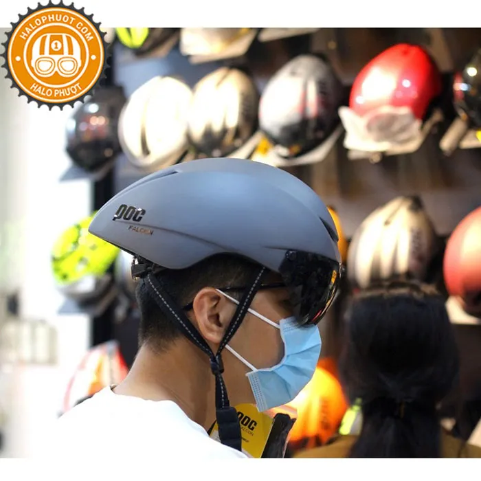 Nón POC FALCON Xám Xi Măng Nhám