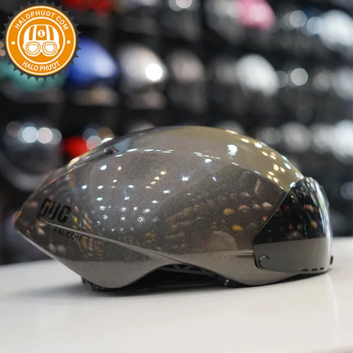 Nón POC FALCON Xám Bóng (Gun Bóng)