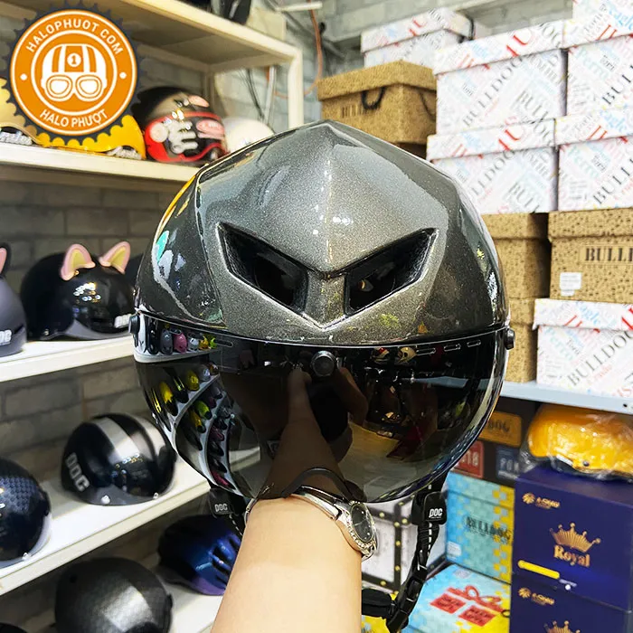 Nón POC FALCON Xám Bóng (Gun Bóng)