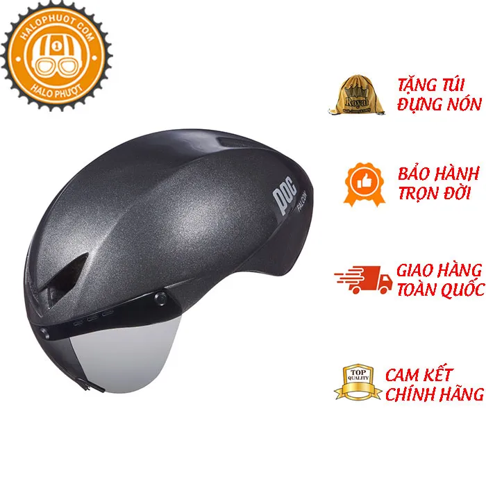 Nón POC FALCON Xám Titanium Nhám