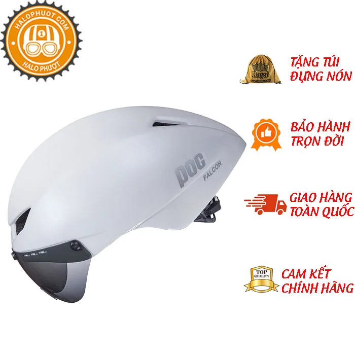 Nón POC FALCON Trắng Bóng