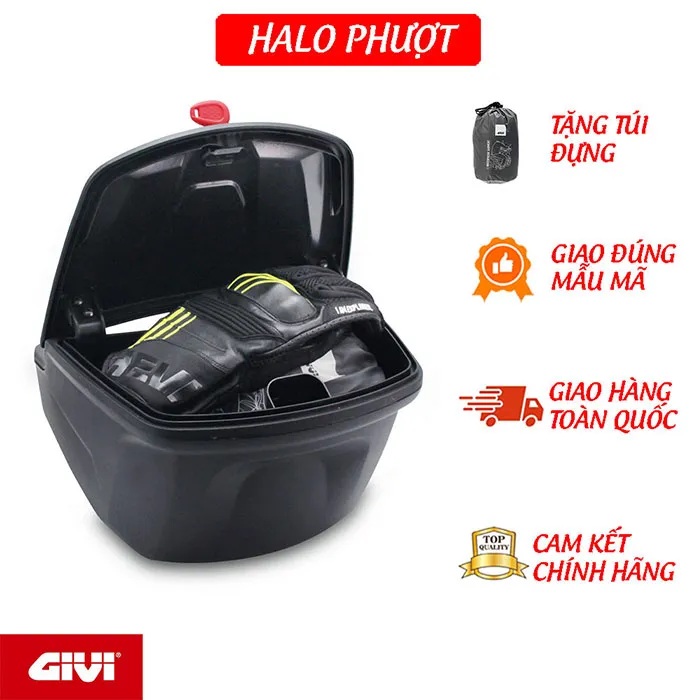 Thùng GIVI G12N tặng kèm PAD (Thùng Giữa)
