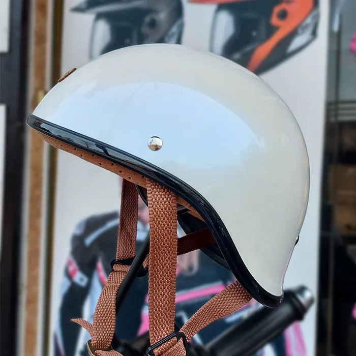 Nón nửa đầu Bulldog GANG Trắng