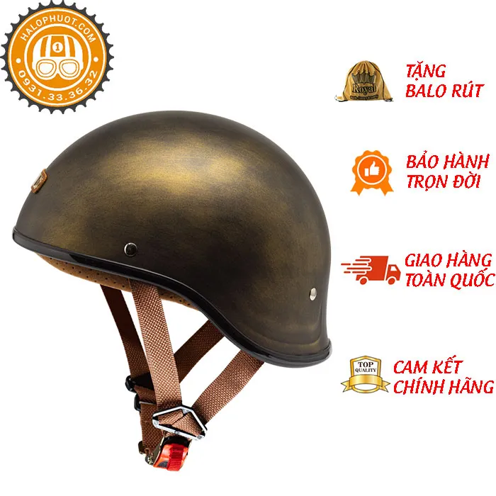 Nón nửa đầu Bulldog GANG Xước Đồng