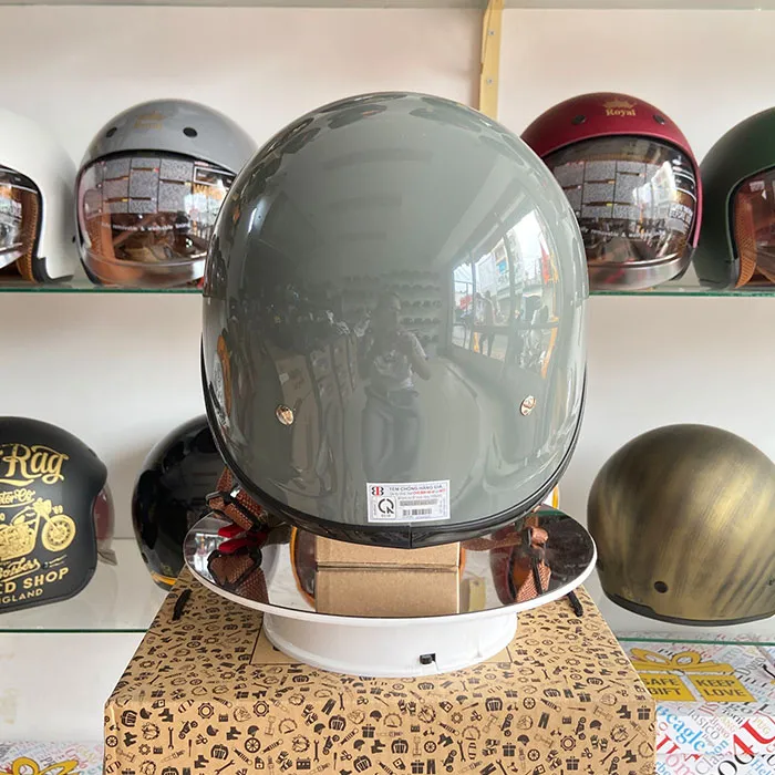 Nón nửa đầu Bulldog GANG Xám