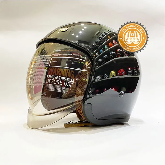 Mũ bảo hiểm Royal M139 kính âm Đen Bóng