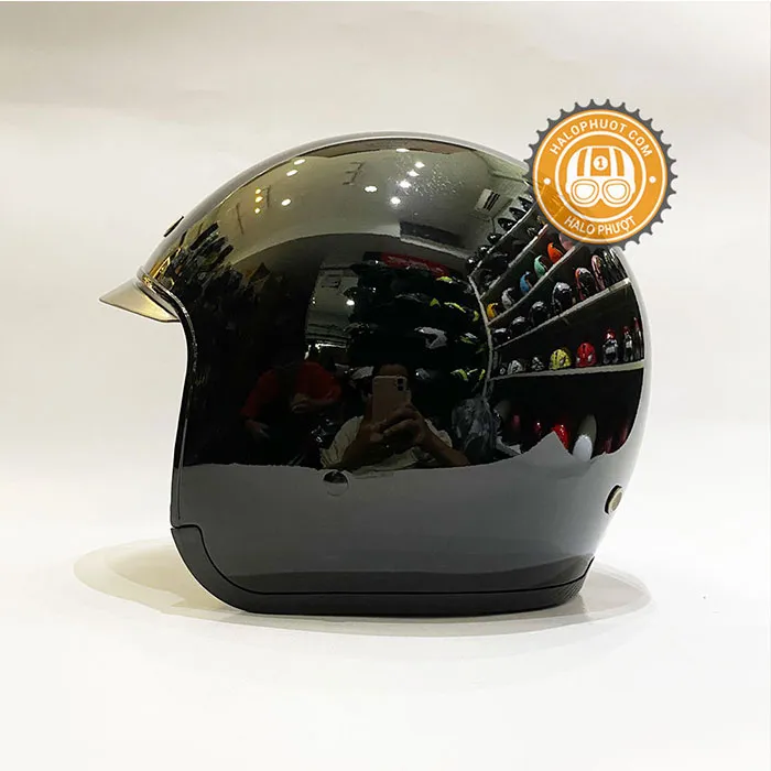 Mũ bảo hiểm Royal M139 kính âm Đen Bóng