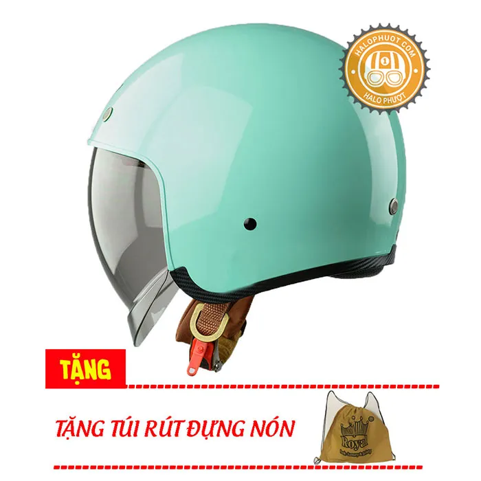 Mũ bảo hiểm Royal M139 kính âm Xanh Mint