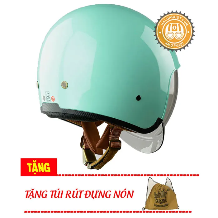 Mũ bảo hiểm Royal M139 kính âm Xanh Mint