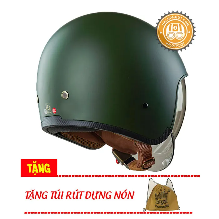 Mũ bảo hiểm Royal M139 kính âm Xanh Rêu