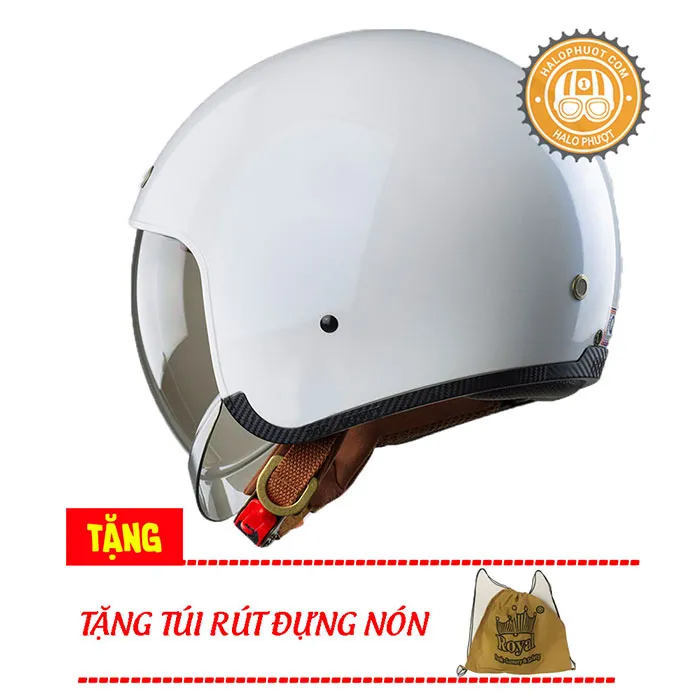 Mũ bảo hiểm Royal M139 kính âm Trắng