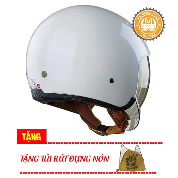 Mũ bảo hiểm Royal M139 kính âm Trắng