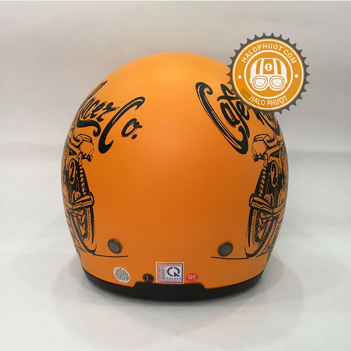 Mũ bảo hiểm Royal M139 kính âm tem V7 Vàng Nhám 