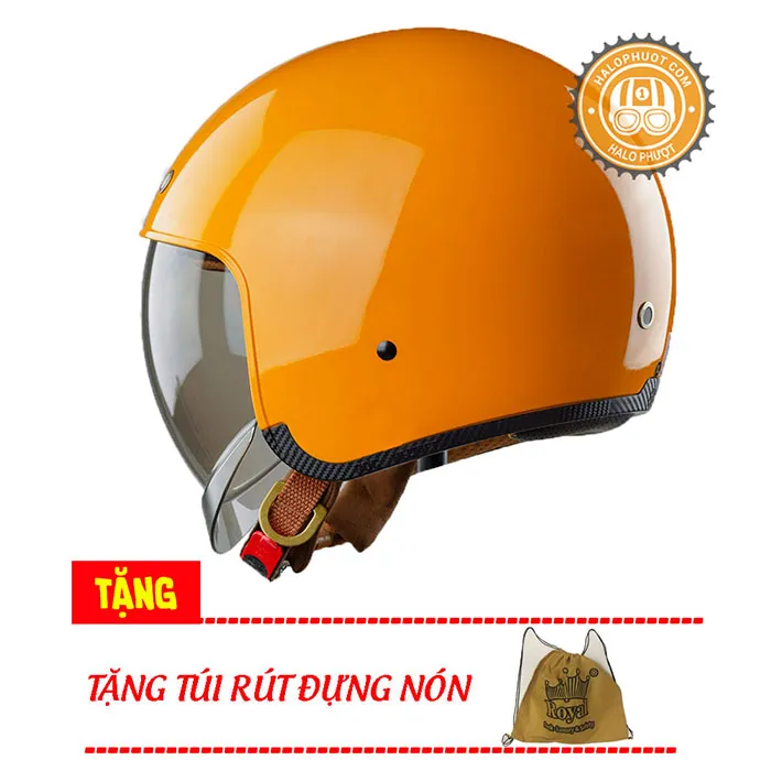 Mũ bảo hiểm Royal M139 kính âm Vàng