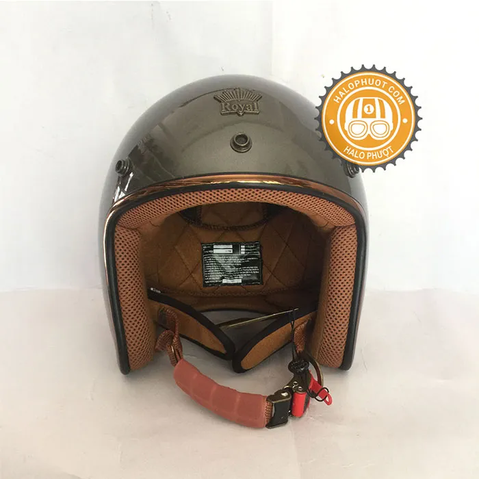 Mũ 3/4 Royal M20C Ruby Xám Chuột Bóng