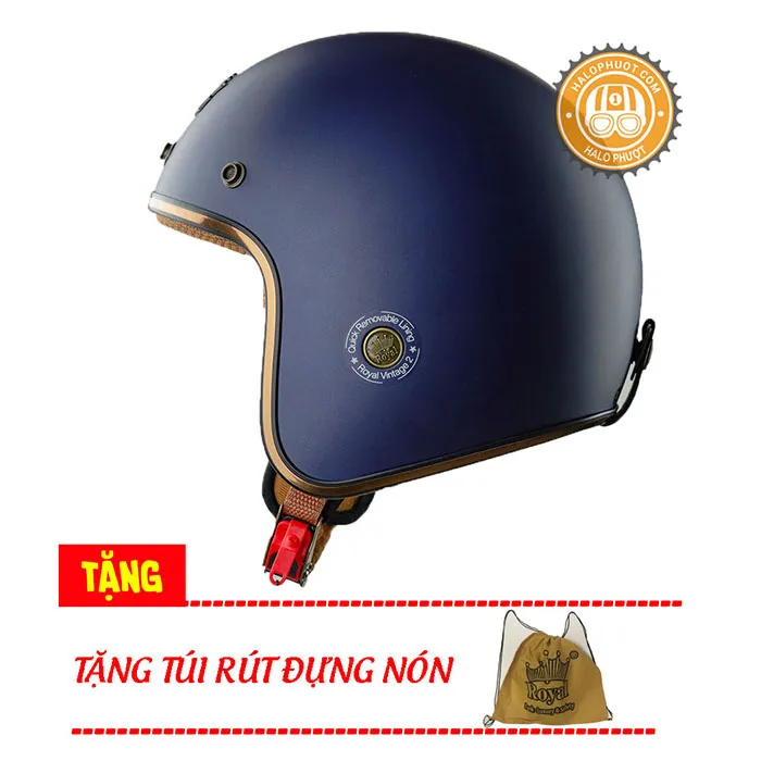 Mũ 3/4 Royal M20C Ruby Xanh Mực Nhám