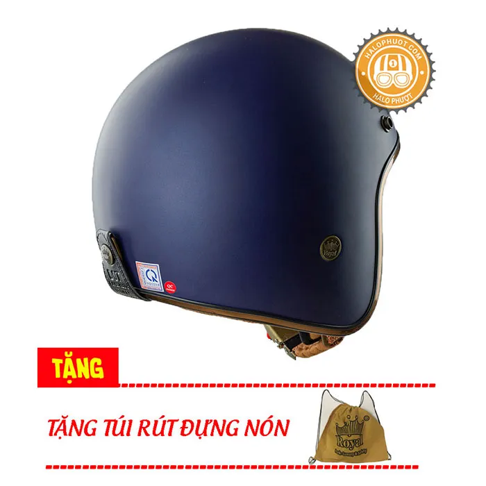 Mũ 3/4 Royal M20C Ruby Xanh Mực Nhám