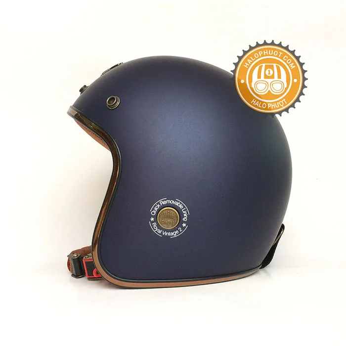 Mũ 3/4 Royal M20C Ruby Xanh Mực Nhám