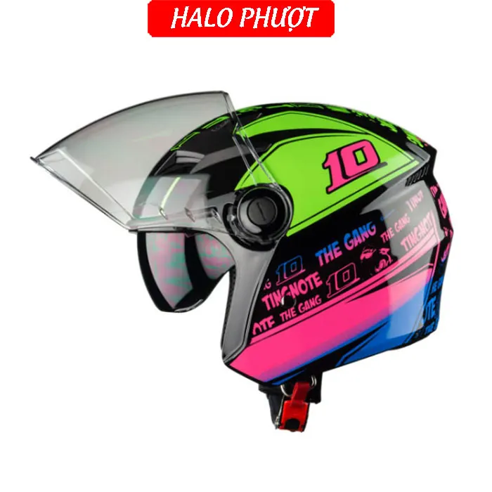 ( Tặng Tem KYT ) Nón bảo hiểm 3/4 2 kính Royal M268 - Tem Thitipong