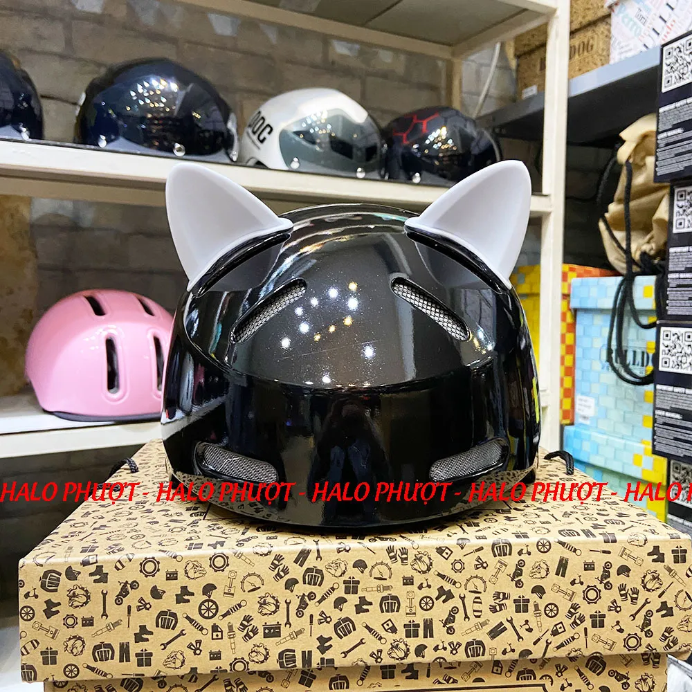 Nón xe đạp Napoli N05 Đen Bóng 