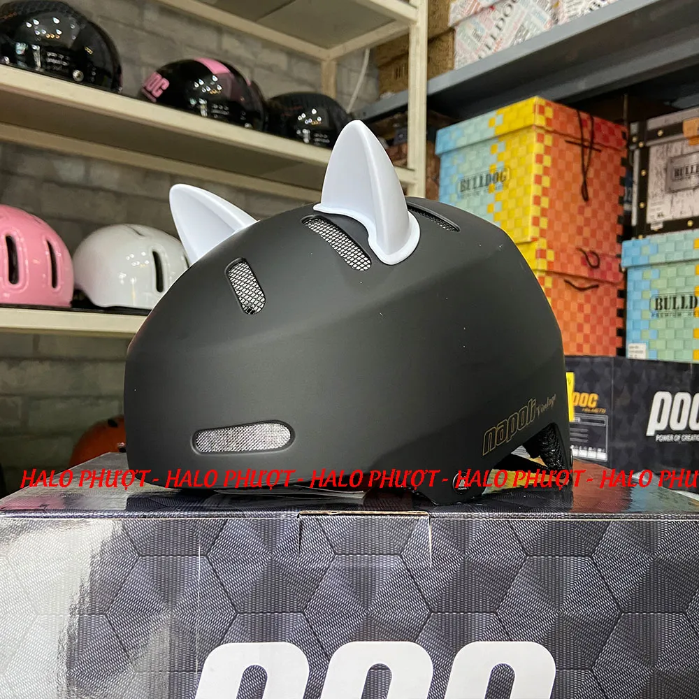 Nón xe đạp Napoli N05 Đen Nhám 